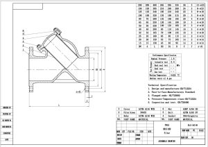 Catalogue van Y lọc thép mặt bích PN16