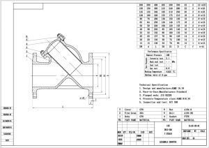 Catalogue van y lọc mặt bích inox 304 JIS10K