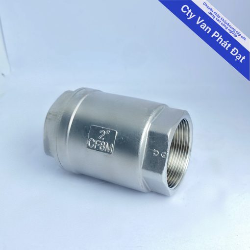 Van 1 chiều lò xo ren inox 304