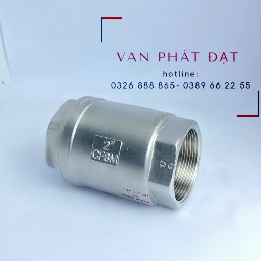 Van 1 chiều lò xo ren inox304