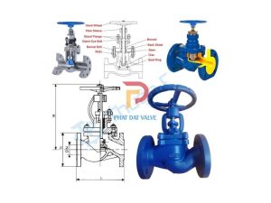 Van Cầu Hơi Thép Mặt Bích