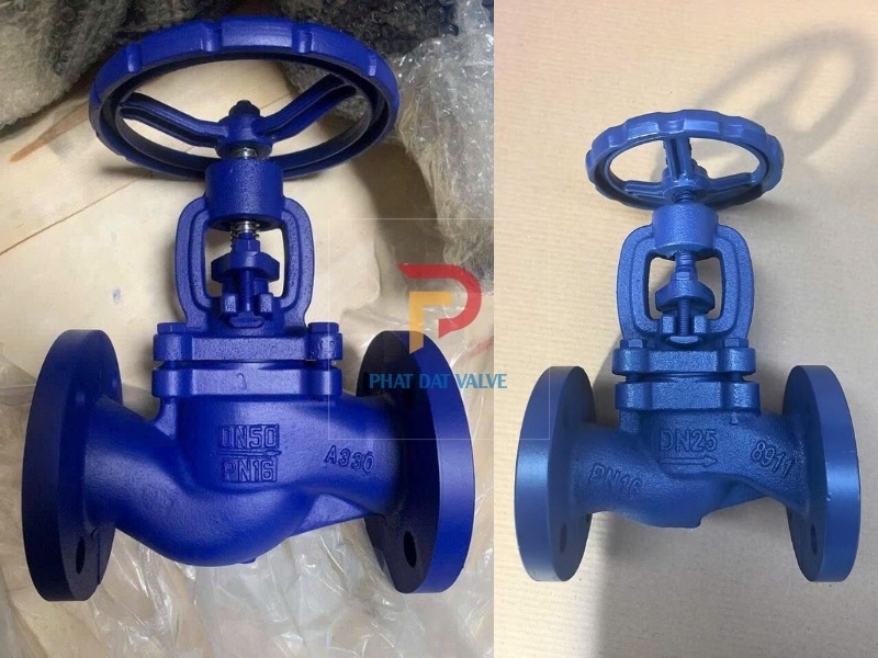 Van cầu hơi gang PN16