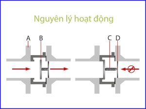 Cấu tạo van 1 chiều nhựa pvc
