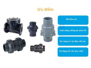 Ưu điểm van 1 chiều nhựa pvc