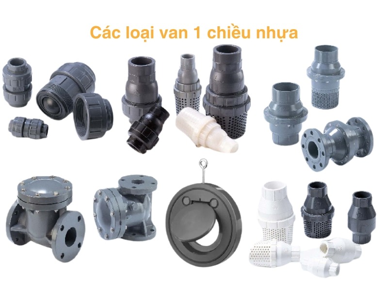 Các loại van 1 chiều nhựa pvc