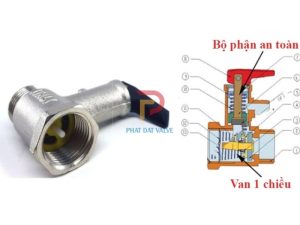 bình nóng lạnh bị rò nước ở van 1 chiều