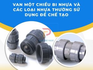 Van một chiều nhựa kiểu bi