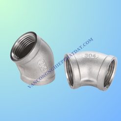 Hình ảnh co ren 45 bằng inox/gang/thép mạ kẽm chính hãng