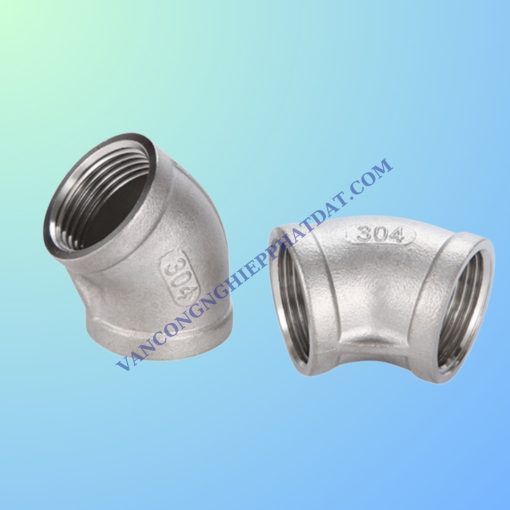 Hình ảnh co ren 45 bằng inox/gang/thép mạ kẽm chính hãng