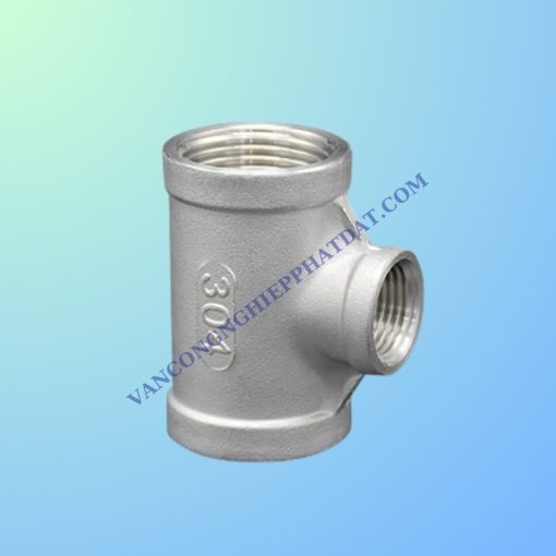 tê giảm ren, tê giảm ren inox, tê giảm ren mạ kẽm, phụ kiện ren