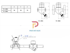 Hướng dẫn lắp đặt bẫy hơi đồng tiền ren