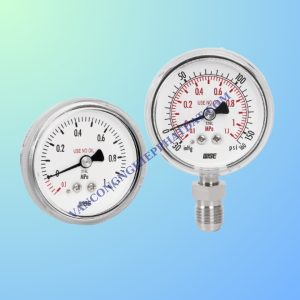 đồng hồ đo áp suất nước, đồng hồ áp suất mặt khô, báo giá đồng hồ đo áp suất nước