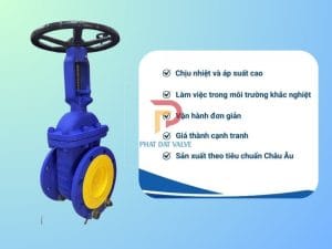 Van cổng thép mặt bích (Gate Valve)