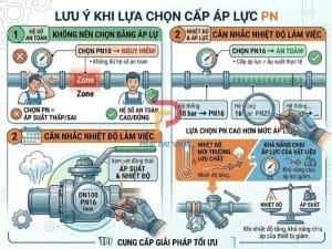 Lưu ý khi lựa chọn cấp áp lực PN