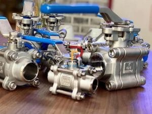 Van bi 3PC hàn inox 304 dùng cho hệ thống